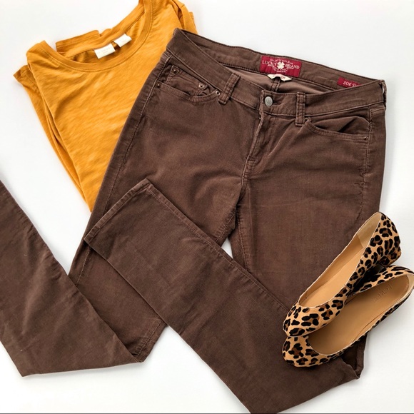 lucky brand corduroy women's pants